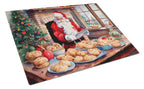 Cookies with Santa Claus Glass Cutting Board