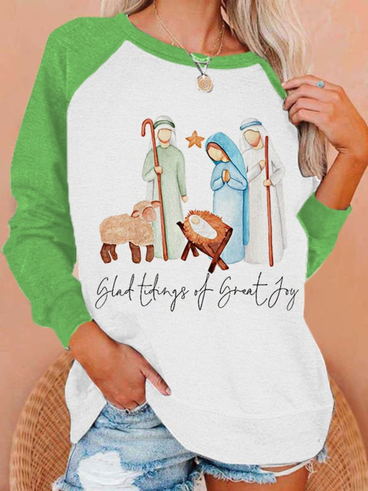 2022 Women's Christmas Sweatshirt with 3D Snowman Print | Streetwear