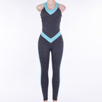 2019 Women's Yoga Bodysuit with Open Back Fitness Pants