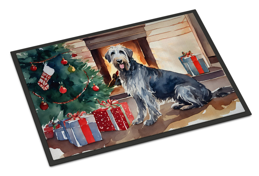 Irish Wolfhound Cozy Christmas Doormat