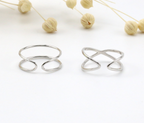 Simple X Cross Creative Ring