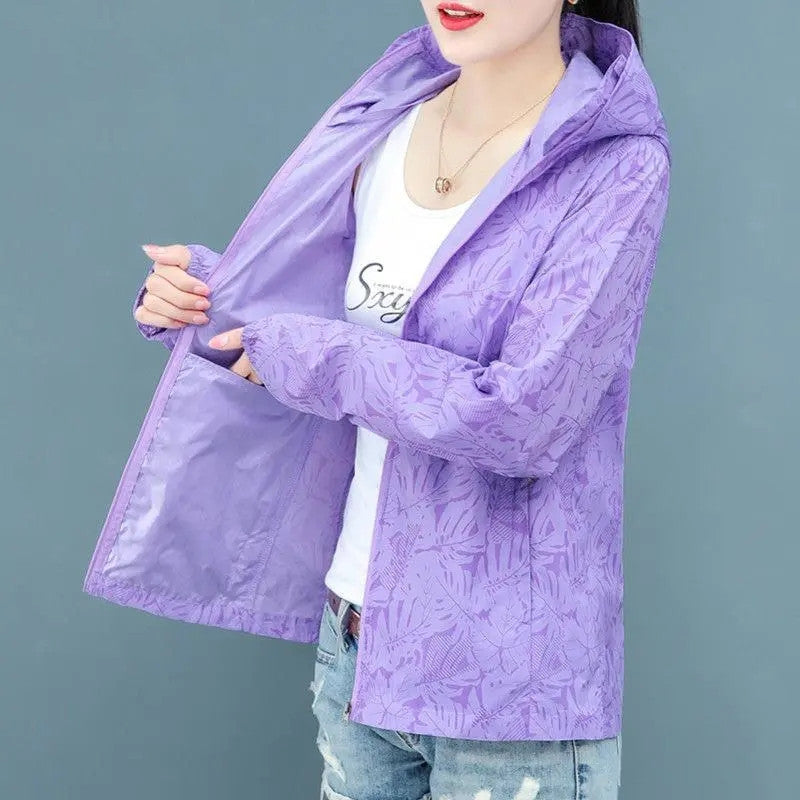 Women's Waterproof Spring Hiking Jacket for Outdoor Activities