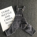 Pet Corduroy Overalls for Four-Legged Friends