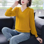 Ladies Hollow Knit Sweater - Breathable Ice Silk Top