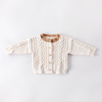 Winter Plus Velvet Knitted Twist Sweater for Kids