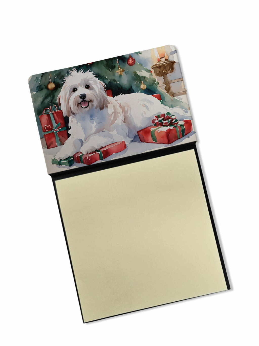Coton De Tulear Cozy Christmas Sticky Note Holder