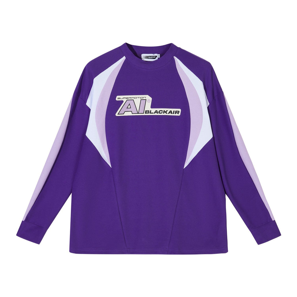 Casual Long Sleeve Sweatshirt with Letter Stitching | Streetwear