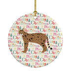 Savannah #1 Cat Christmas Ceramic Ornament