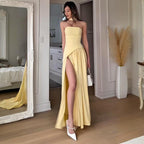 Tube Top Backless Maxi Dress
