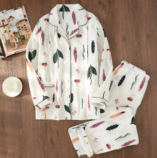 Women's Sleepwear, Maternity and Nursing Cotton Set