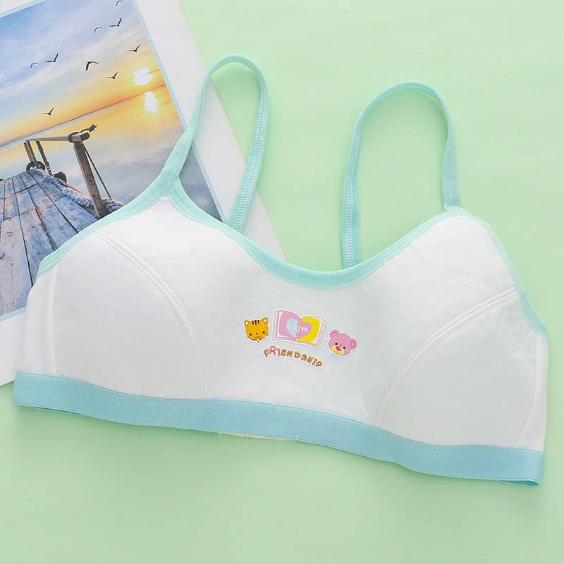 Girls Cartoon Animal Graphic Sports Bralette for Teens