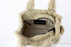 Marc Jacobs The Teddy Mini Beige Sherpa Tote Bag