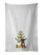 Rottweiler Black and Tan #6 Christmas Kitchen Towel Set of 2