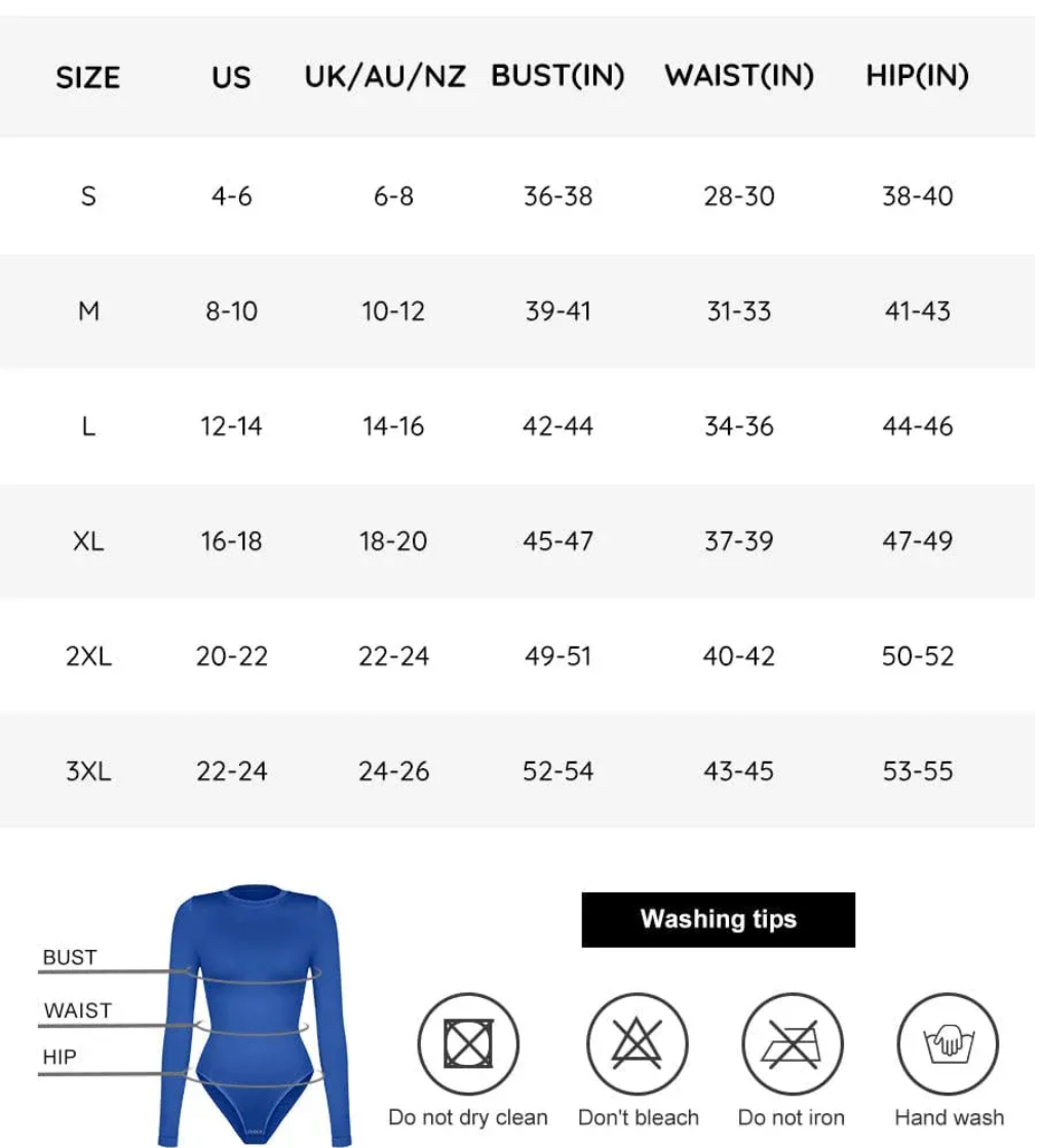 Round Neck Snap Crotch Bodysuit