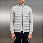 Lightweight Stand Collar Knit Jacket