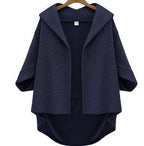 Mid-Length Suit Collar Knitted Jacket for Women