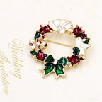 High-Quality Cartoon Christmas Brooch Set