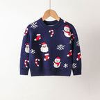 Children's Cartoon Christmas Sweater for Ages 3-8