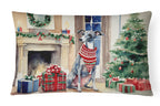 Italian Greyhound Cozy Christmas Throw Pillow