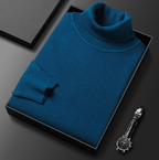 Slim-Fit Solid Color Turtleneck Pullover Sweater | Streetwear