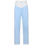 Contrast Stitch Corduroy Pants