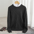 Men's Solid Color Fashion Woolen Sweater