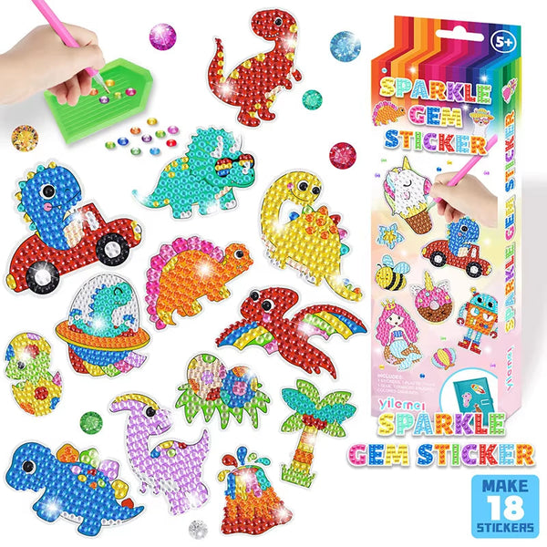 Christmas Diamond Painting Keychain 5D DIY Hanging Art Kits Ornaments for Kids Christmas Crafts Family Decor | Accessory