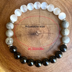Cat Eye and Map Stone Beaded Bracelet
