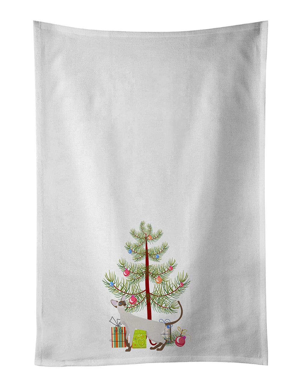 Colorpoint Shorthair Cat Christmas Kitchen Towel Set of 2