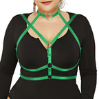 Plus Size Heart Bikini Top - Simple Punk Style