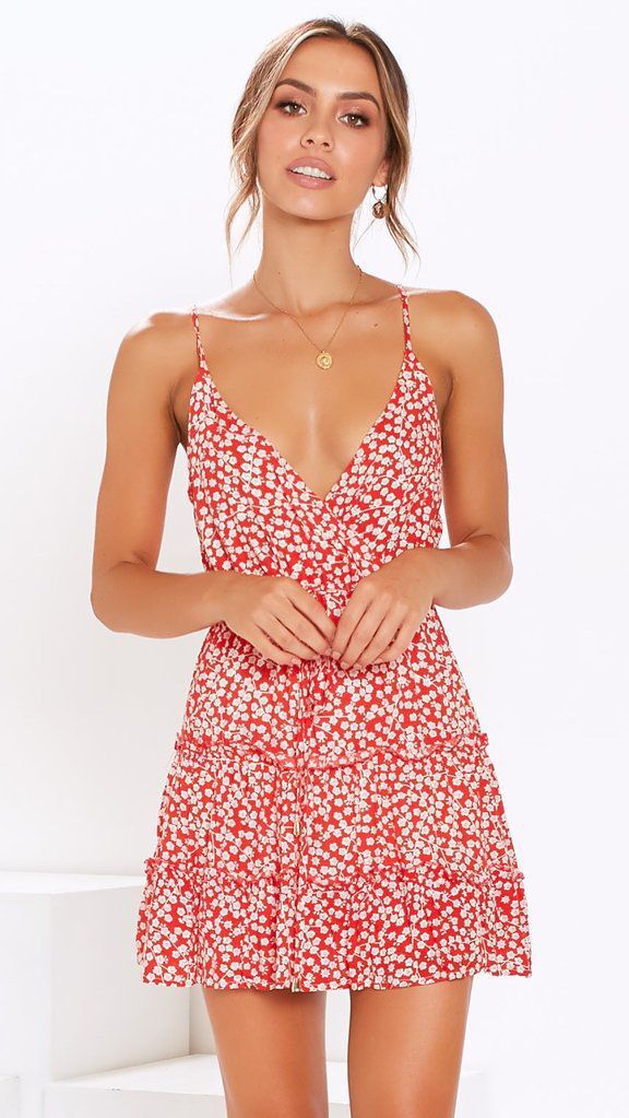 Summer Floral Backless Dress with Spaghetti Straps