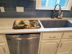 Borzoi Christmas Cookies Dish Drying Mat
