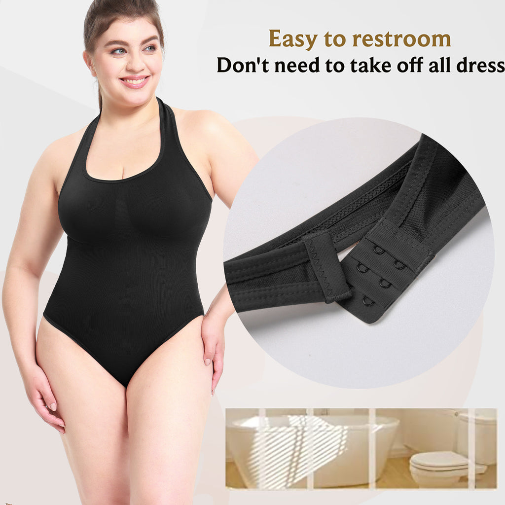 Women's Backless Bodysuit Shaping Top Plus Size