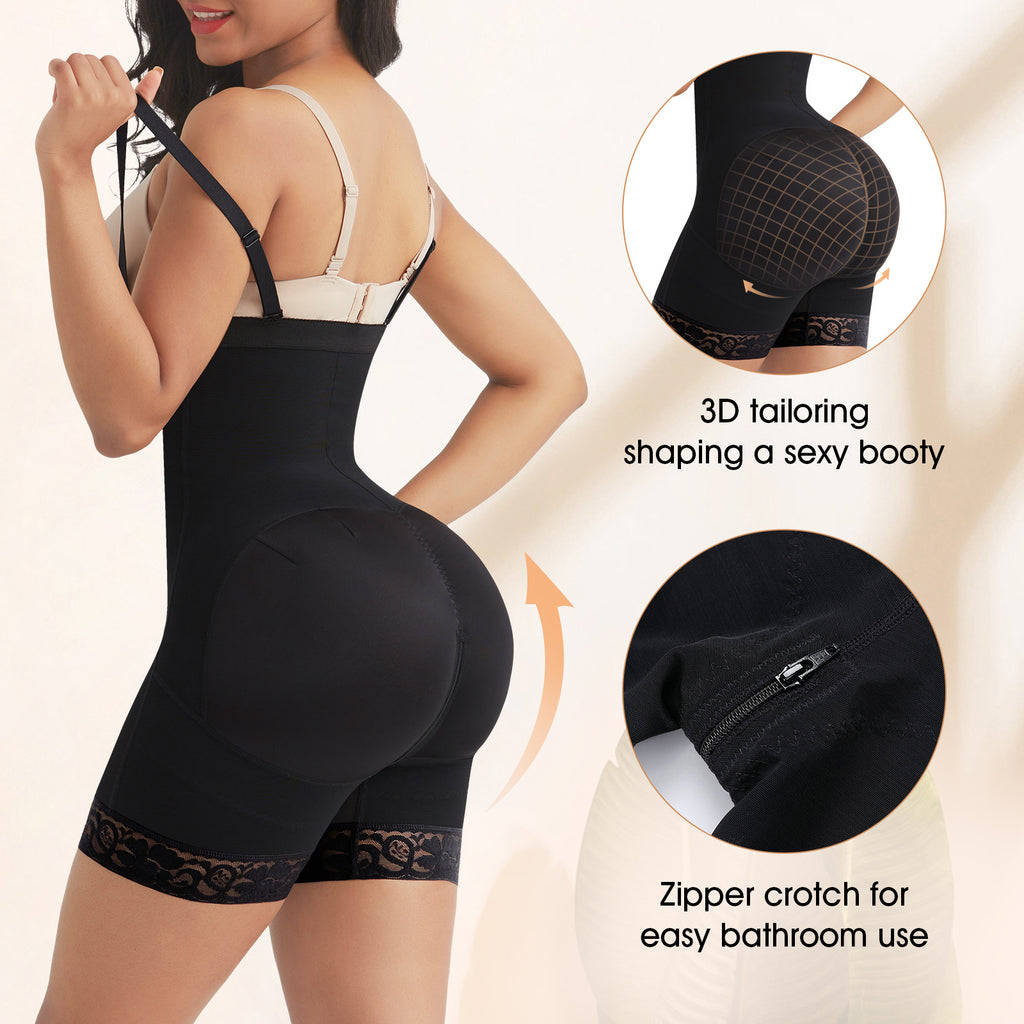 Butt Lifter Shaper Panties with Front Zipper