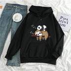 Anime Print Women's Long Sleeve Casual Pullover | Streetwear