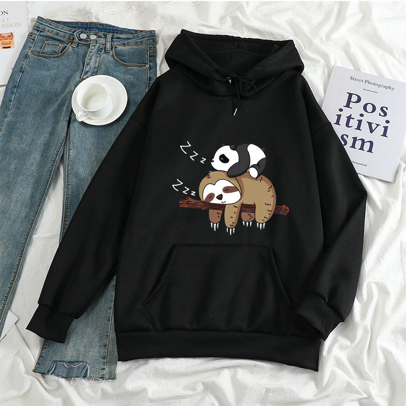 Anime Print Women's Long Sleeve Casual Pullover | Streetwear