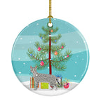 Egyptian Mau Cat Christmas Ceramic Ornament
