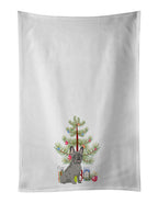 French Bulldog Blue Christmas Kitchen Towel Set of 2