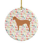 Australian Pinscher Merry Christmas Ceramic Ornament