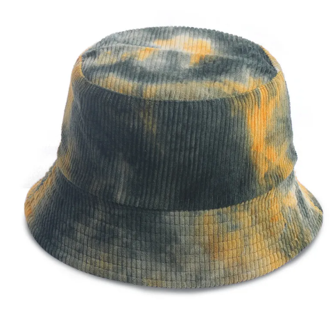 Corduroy Tie-Dye Fisherman Hat | Embroidered Cap