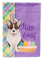 Brindle Cardigan Corgi Easter Garden Flag
