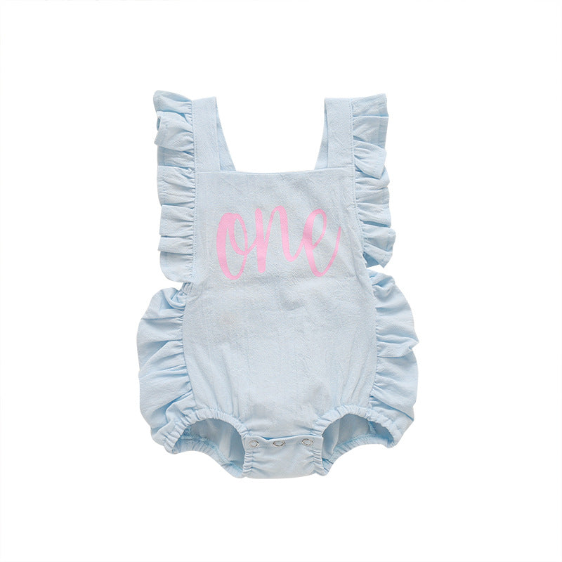 2024 Summer Girls' Romper Bodysuit in Multiple Colors