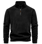 Men's Fleece Stand-Collar Zipper Sweatshirt | Streetwear