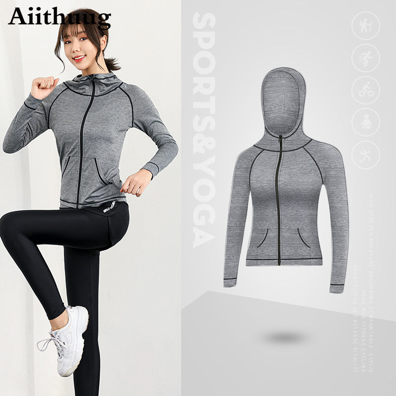 Women's Active Yoga Running Fitness Compression Jacket