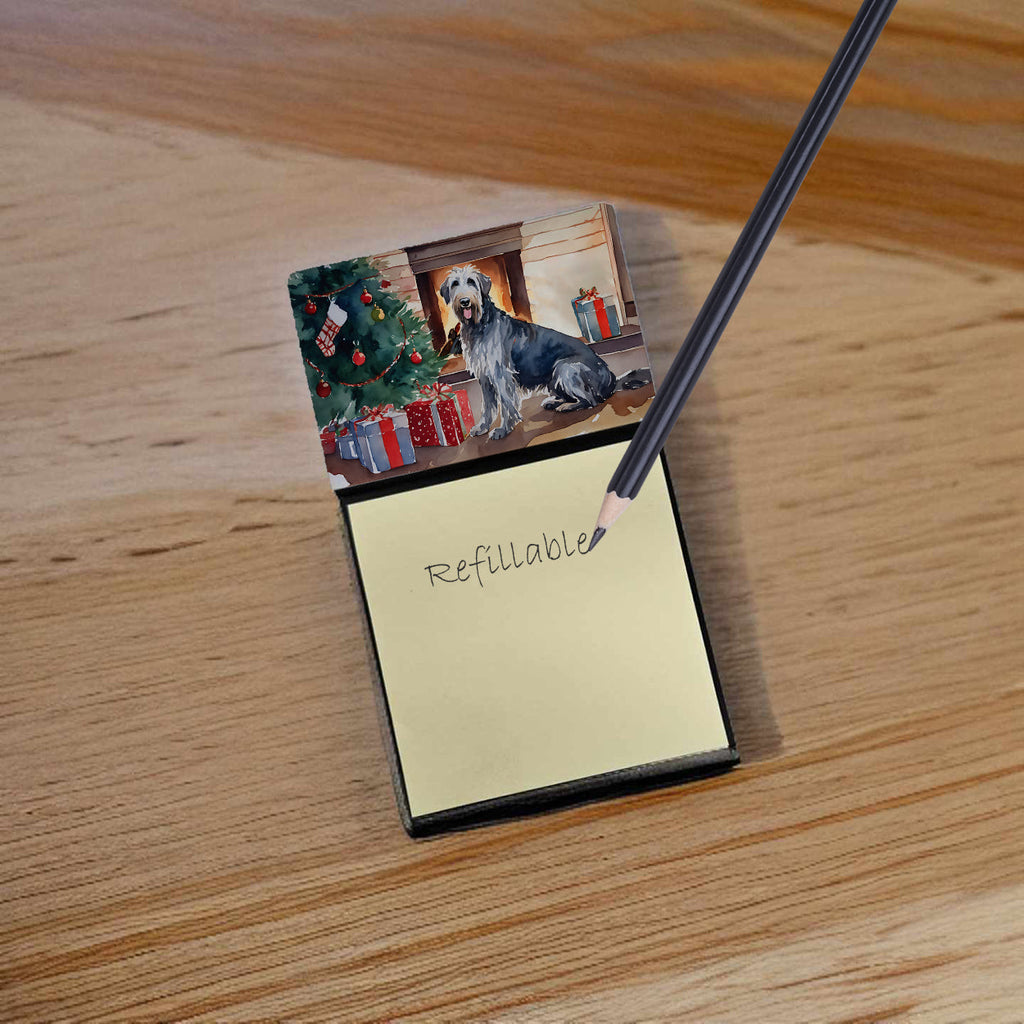 Irish Wolfhound Cozy Christmas Sticky Note Holder