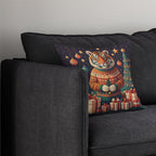 Tiger Christmas Throw Pillow