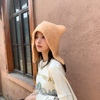 Warm Cat Ears Pullover Hat for Women