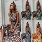 2024 Spring Summer Fashion Floral Polka Dot Dress