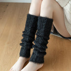 Cashmere-Infused Thickened Feather Yarn Foot Socks