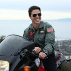 Men's Vintage Bomber Jacket with Embroidered Badge
